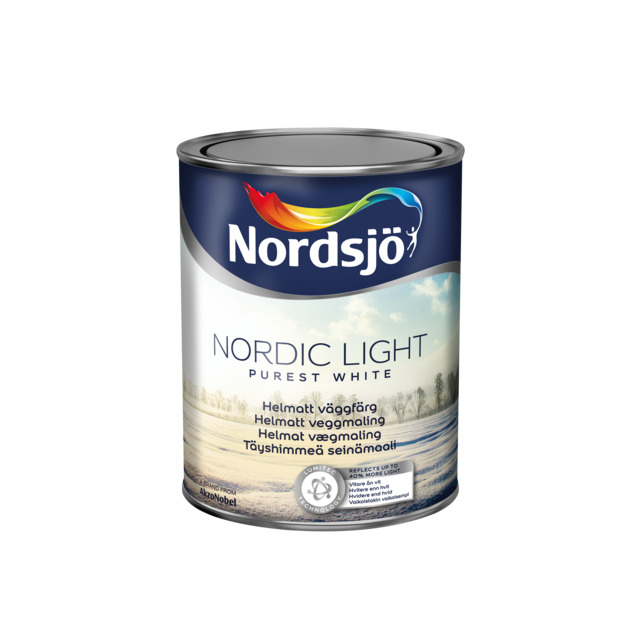 VÄGGFÄRG NORDIC LIGHT BW NORDSJÖ INOMHUS 1L | Beijerbygg Byggmaterial