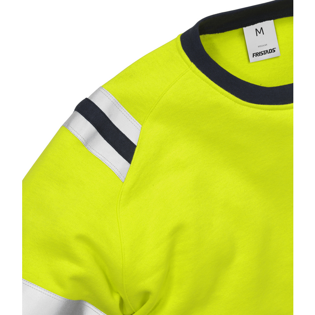 SWEATSHIRT FLAM 7076 SFLH VARSELGUL/MARIN STL XL | Beijerbygg Byggmaterial