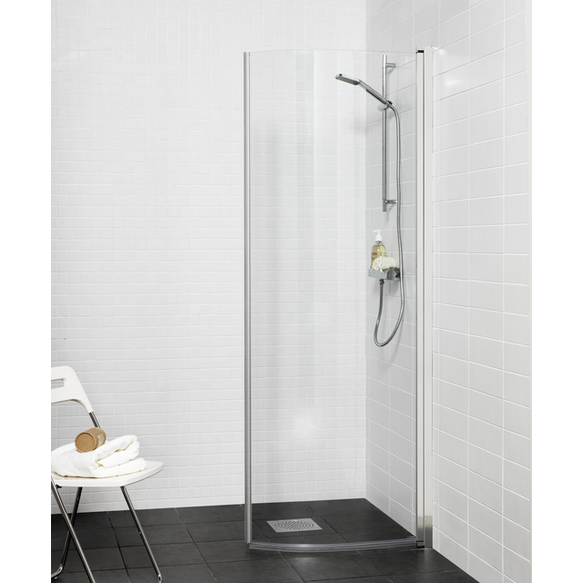 DUSCHDÖRR ORIGINAL ROUND KROM KLARGLAS 90 | Beijerbygg Byggmaterial