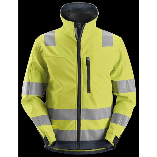 JACKA SOFTSHELL KL 3 AW VARSELGUL/MARIN STL S | Beijerbygg Byggmaterial