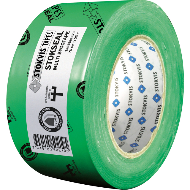 BYGGFOLIETEJP MULTI 75MMX25M STOKSEAL FLEXIBEL GRÖN (8)ARM | Beijerbygg Byggmaterial
