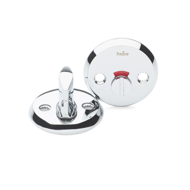 WC-BESLAG A265 KROM FÖR DÖRRTJOCKLEK 38-65MM