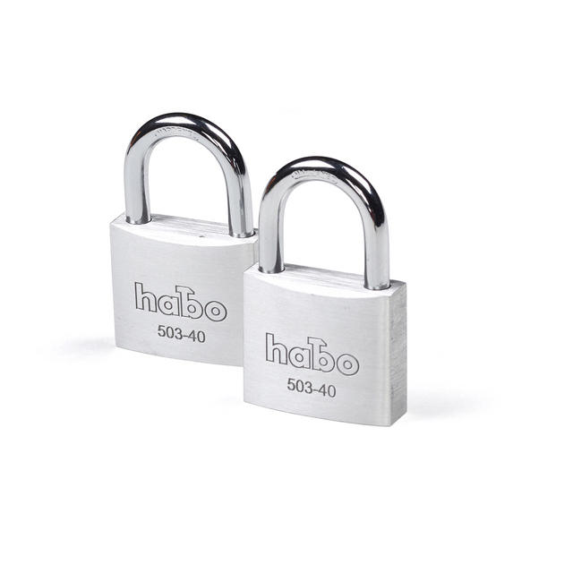 HÄNGLÅS HABO 503-40 TWIN ALU SB | Beijerbygg Byggmaterial