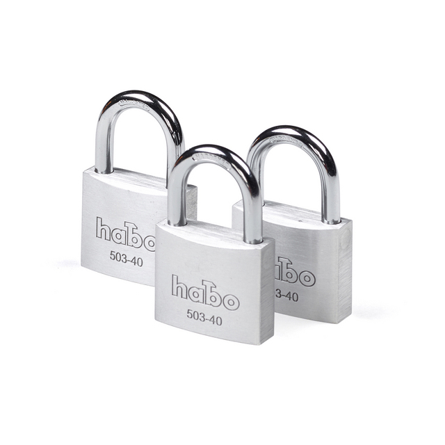 HÄNGLÅS HABO 503-40 TRIPPLE ALU SB | Beijerbygg Byggmaterial