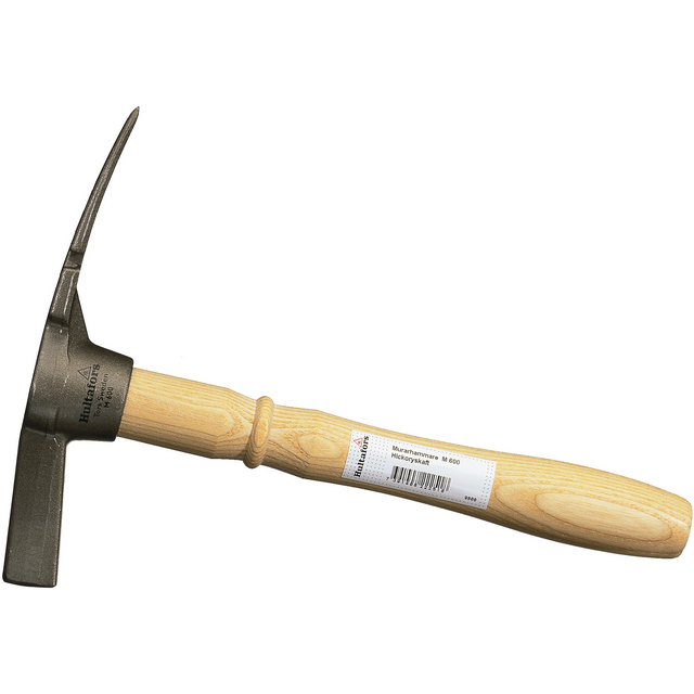 Produktbild föreställande artikeln MURARHAMMARE M 600 TRÄSKAFT HICKORY   (2) från kategorin Hammare & Släggor