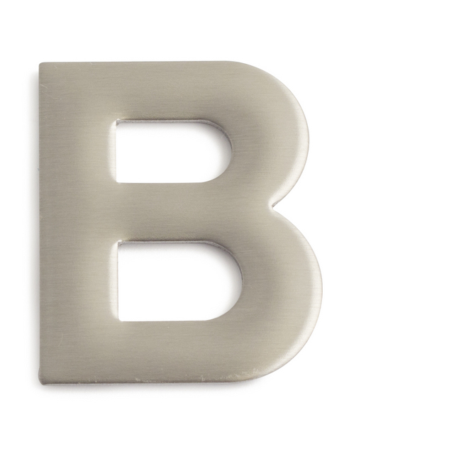 BOKSTAV B ROSTFRI 50MM