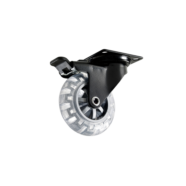 MÖBELHJUL 4107 MED PLATTA/ BROMS SVART