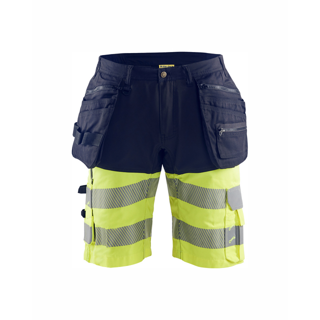 VARSELSHORTS 1596 1811 MARINBLÅ/VARSELGUL C60