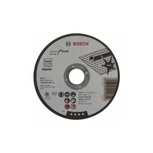 KAPSKIVA INOX 125X1MM TILL VINKELSLIP | Beijerbygg Byggmaterial