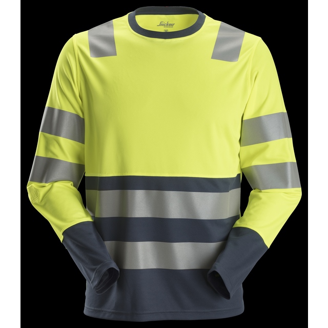 T-SHIRT LÅNGÄRMAD KL 2 AW VARSEGUL/MARIN STL XXL | Beijerbygg Byggmaterial