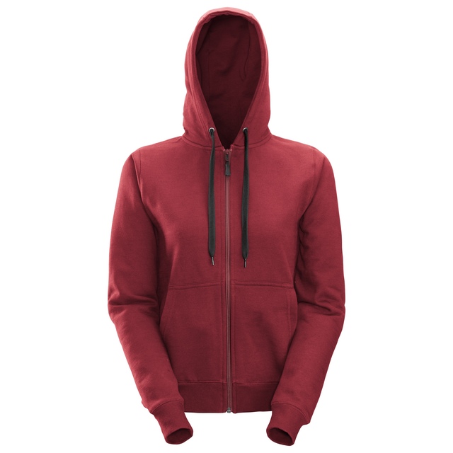 TRÖJA HOODIE ZIP DAM CHILI STL XS | Beijerbygg Byggmaterial