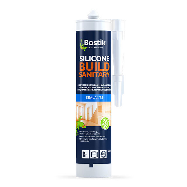 SILIKON BYGG&SANI VIT 0.3L BOSTIK 3087       (12) | Beijerbygg Byggmaterial