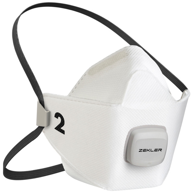 HALVMASK FILTRERANDE 1502V ZEKLER FFP2V M/L