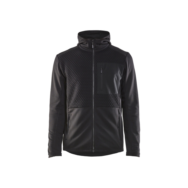 LUVTRÖJA 3540 2526 FULL ZIP SVART XXXL