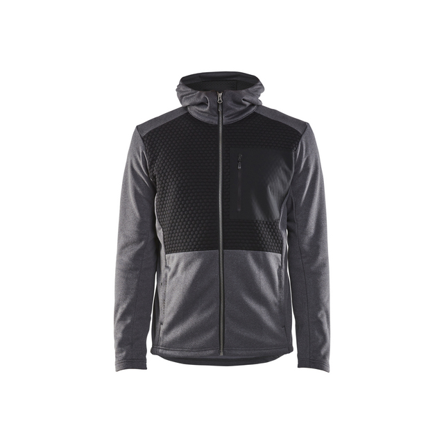 LUVTRÖJA 3540 2533 FULL ZIP SVARTMELERAD L | Beijerbygg Byggmaterial