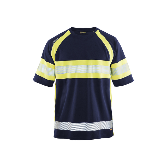 T-SHIRT 3337 1051 VARSEL UV-SK MARINBLÅ/VARSELGUL L | Beijerbygg Byggmaterial