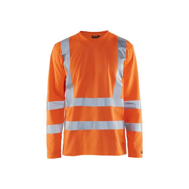 T-SHIRT 3381 1070 UV-SKYDDAD VARSEL LÅNG ÄRM ORANGE S