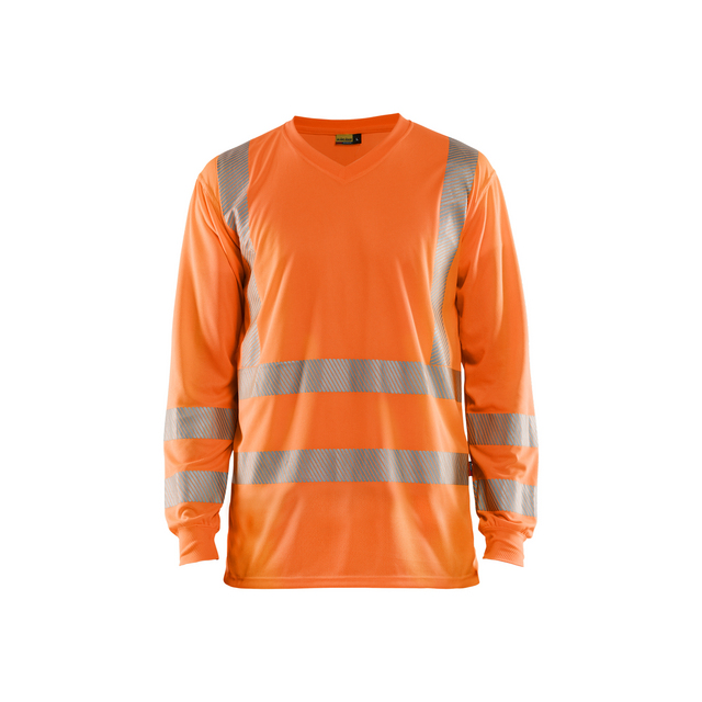 T-SHIRT 3385 1013 VARSEL UV-SK LÅNG ÄRM VARSELORANGE XS