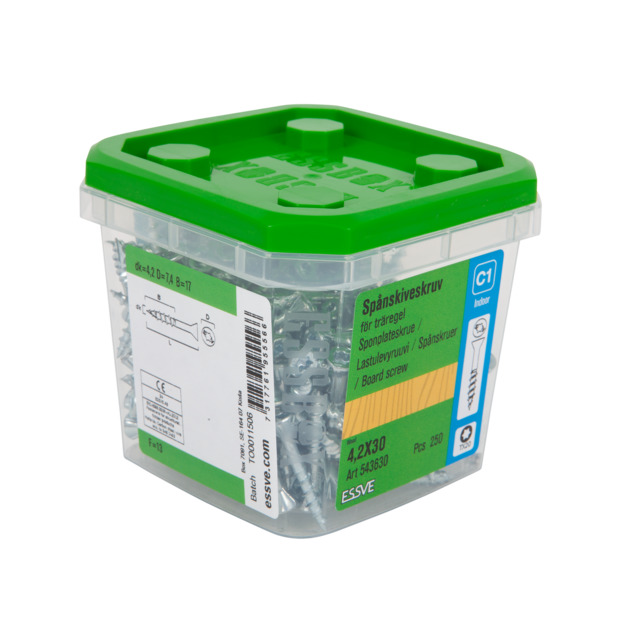 SPÅNSKIVESKRUV FZB TX20 4,2X30 250ST