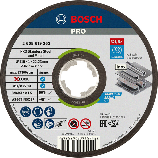 KAPSKIVA X-LOCK EFMI 115X22,2X1,0MM