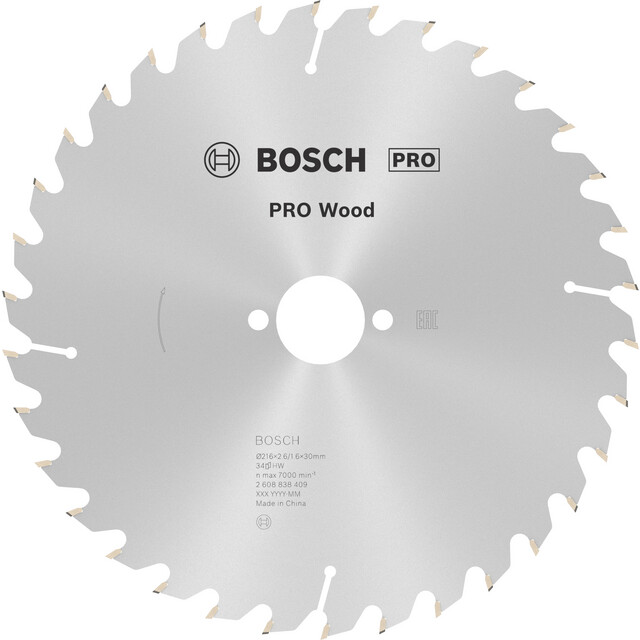 CIRKELSÅGKLINGA TRÄ 216X30 34T STAT OPTILINE