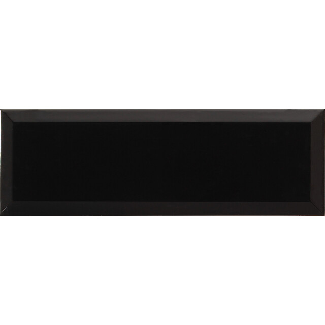 KAKEL BISELADO SVART 15X45 NEGRO SHINY 1M2/PKT