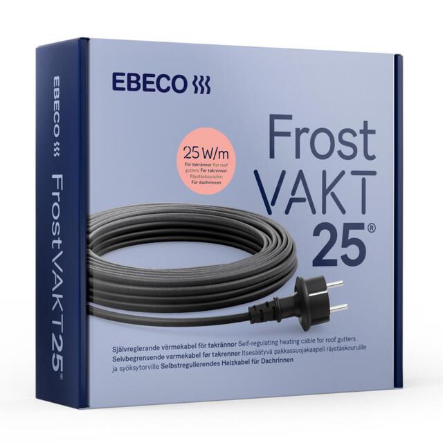 VÄRMEKABEL FROSTVAKT 25 EBECO SJÄLVREGLERANDE 200W 25W/M 8M | Beijerbygg Byggmaterial