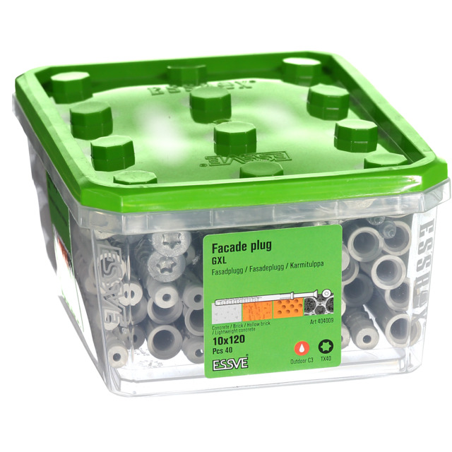 FASADPLUGG GXL 10X120 FH FZV TX40 40ST