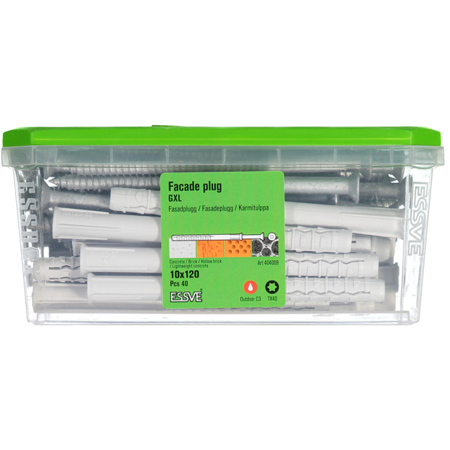 FASADPLUGG GXL 10X120 FH FZV TX40 40ST