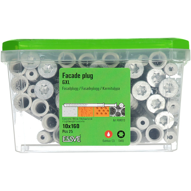 FASADPLUGG GXL 10X160 FH FZV TX40 25ST | Beijerbygg Byggmaterial