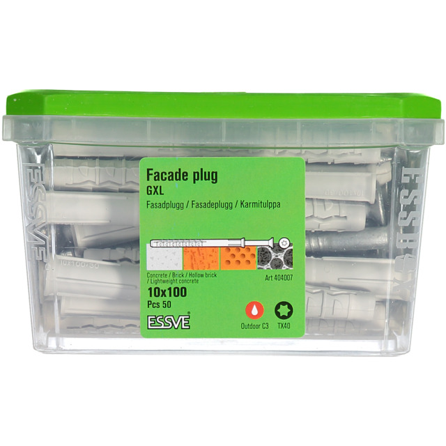 FASADPLUGG GXL 10X100 FH FZV TX40 50ST | Beijerbygg Byggmaterial