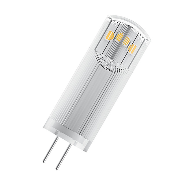 Alternativ bild 0 för OSRAM PIN - LED-glödlampa - form: T13 - klar finish - G4 - 1.8 W (motsvarande 20 W) - klass F - varmt vitt ljus - 2700 K