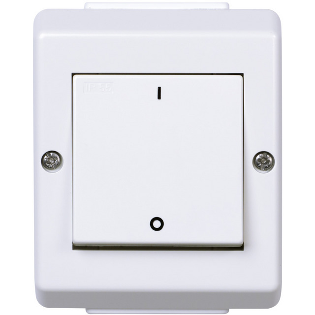STRÖMBRYTARE RS TR/1P UTP NORDIC RENVIT IP55 | Beijerbygg Byggmaterial