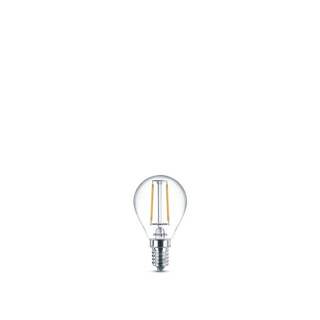 LEDLAMPA PHILIPS CLASSIC GLAS KLOT E14 SRT4 VARMVIT KLAR 25W | Beijerbygg Byggmaterial