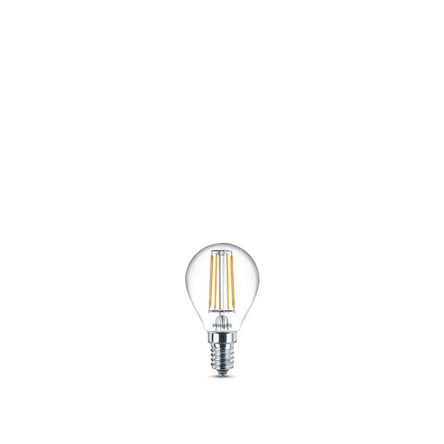LEDLAMPA PHILIPS CLASSIC GLAS KLOT E14 SRT4 VARMVIT KLAR 40W | Beijerbygg Byggmaterial