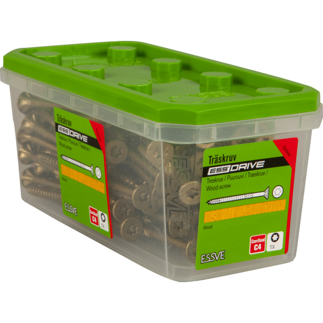 TRÄSKRUV 6,0X100 FH C-SEAL 100 CORRSEAL ESSDRIVE TX30 C4 100ST