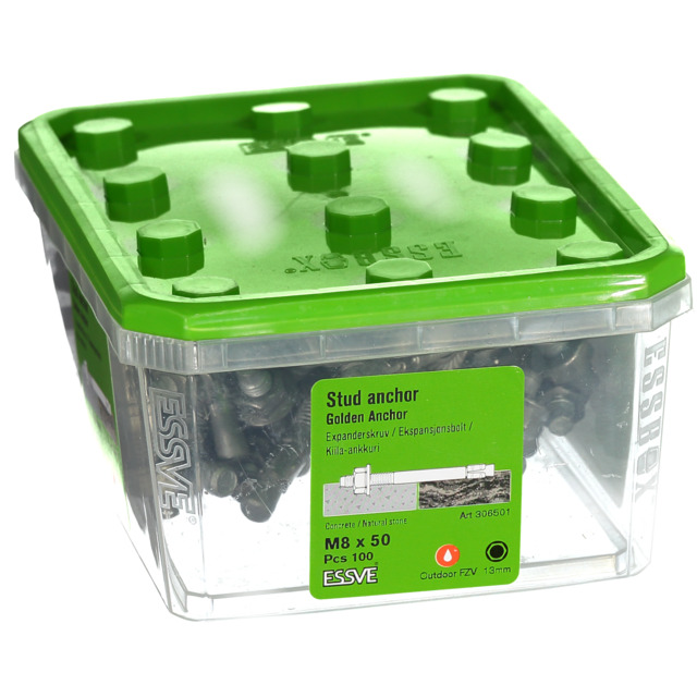 EXPANDER M8X50 VFZ 100/PKT GOLDEN ANC(1) 100601