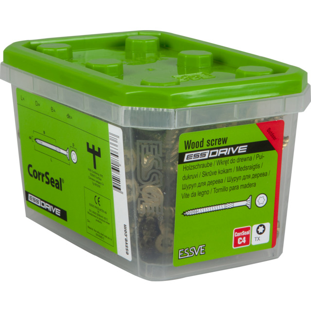 TRÄSKRUV 6,0X80 FH C-SEAL 100 CORRSEAL ESSDRIVE TX30 C4 100ST