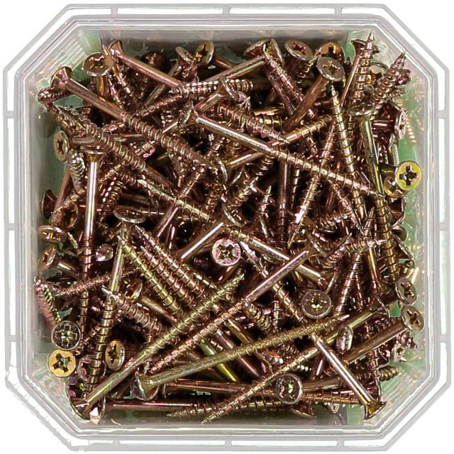 LISTSKRUV 3,4X45 GULKROM 250ST                 406405