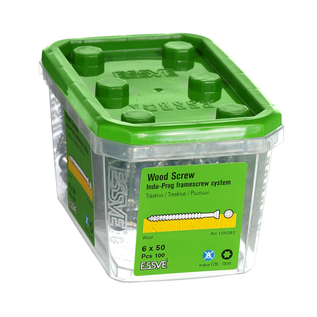 TRÄSKRUV INDUPROG 6X50 100ST
