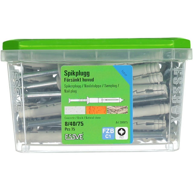 SPIKPLUGG 8X75 FH FZB 75ST | Beijerbygg Byggmaterial