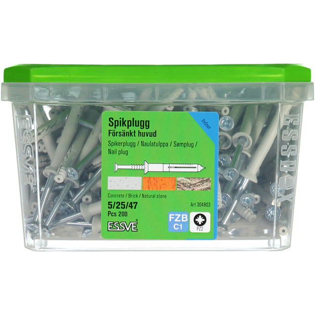 SPIKPLUGG FH FZB 5X47MM 200ST | Beijerbygg Byggmaterial