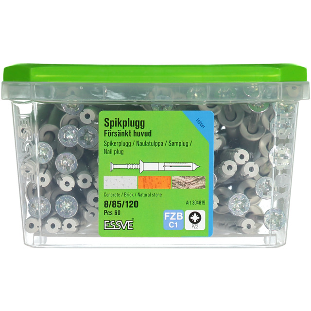 SPIKPLUGG 8X120 FH FZB 60ST | Beijerbygg Byggmaterial
