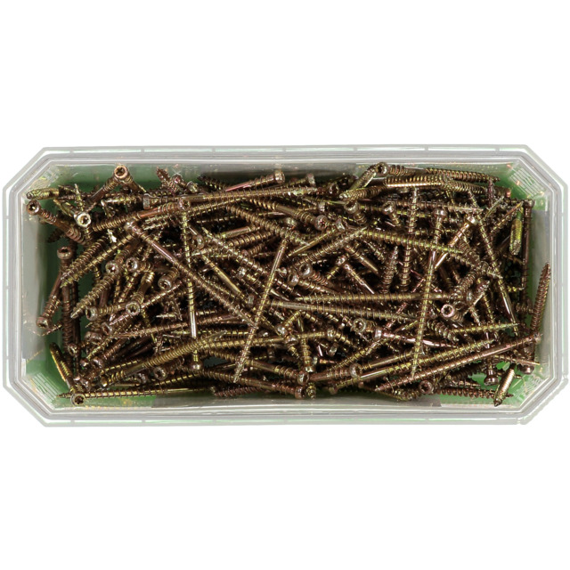 SOCKELSKRUV FZG 3,9X57 250ST TX10 GULKROMATERAD LITET HUVUD | Beijerbygg Byggmaterial