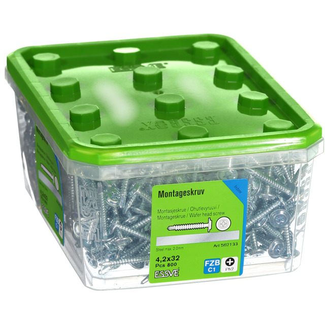 MONTAGESKRUV 4,2X32 BORRSPETS 800ST PH2 STÅL FZ 406508