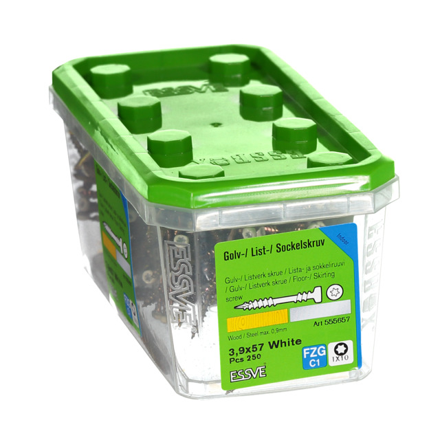 SOCKELSKRUV VIT 3,9X57 250ST