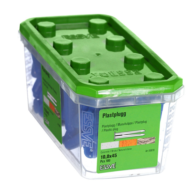 PLASTPLUGG BLÅ 10X50 100P