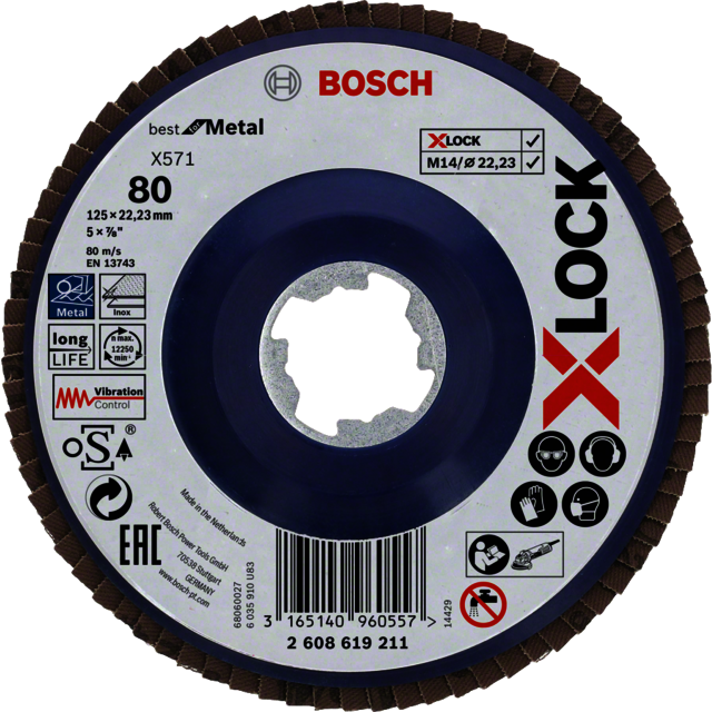 LAMELLSLIPSKIVA XL RAK BFM K80 125MM | Beijerbygg Byggmaterial