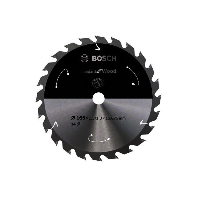 CIRKELSÅGKLINGA ACCU STD TRÄ 165X16MM 24T