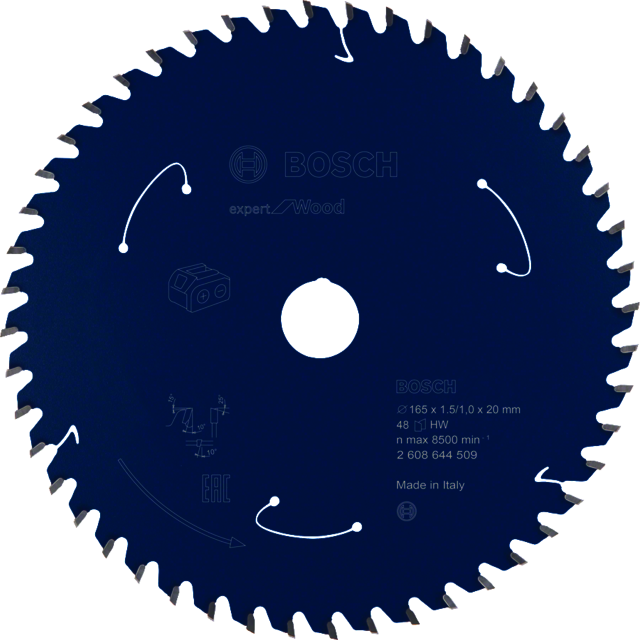 CIRKELSÅGKLINGA EX ACCU TRÄ 165X20X1,5/1X48T